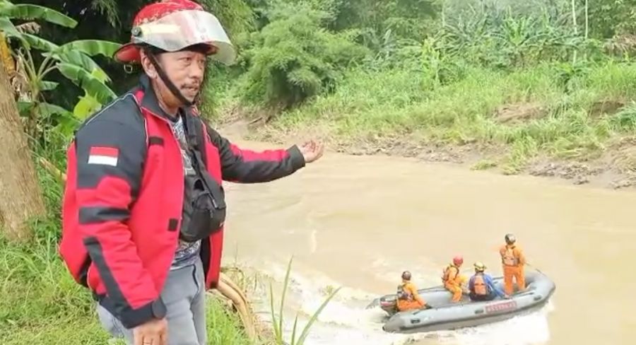 Bocah Hilang Diduga Terseret Arus di Sungai Ngasinan Trenggalek